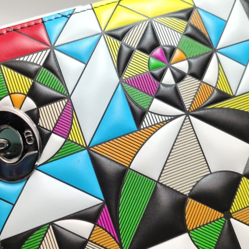 Dior Medium Lady Dior Bag by Eduardo Terrazas Multicolour Geometric Leather Dark Hardware