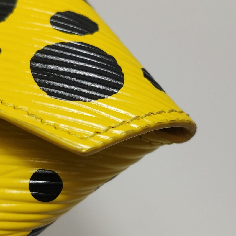 Louis Vuitton x Yayoi Kusama Kirigami Pochette 3-Piece Set Epi Leather Black Red Yellow Silver Hardware