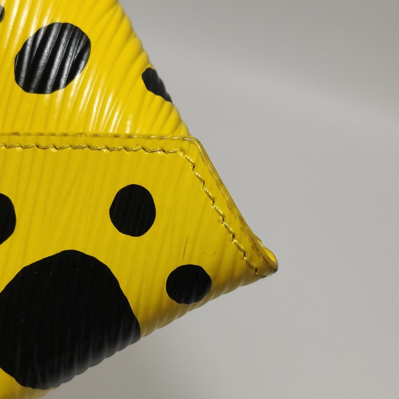 Louis Vuitton x Yayoi Kusama Kirigami Pochette 3-Piece Set Epi Leather Black Red Yellow Silver Hardware