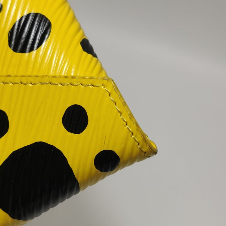 Louis Vuitton x Yayoi Kusama Kirigami Pochette 3-Piece Set Epi Leather Black Red Yellow Silver Hardware