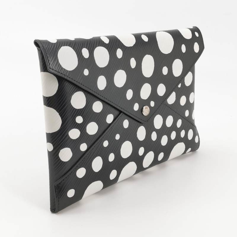 Louis Vuitton x Yayoi Kusama Kirigami Pochette 3-Piece Set Epi Leather Black Red Yellow Silver Hardware