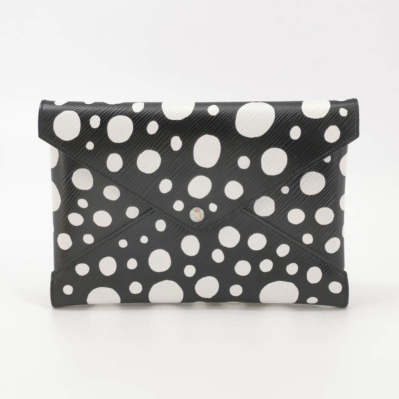 Louis Vuitton x Yayoi Kusama Kirigami Pochette 3-Piece Set Epi Leather Black Red Yellow Silver Hardware