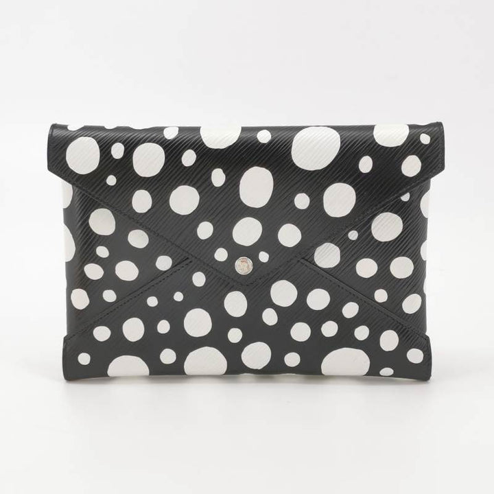 Louis Vuitton x Yayoi Kusama Kirigami Pochette 3-Piece Set Epi Leather Black Red Yellow Silver Hardware