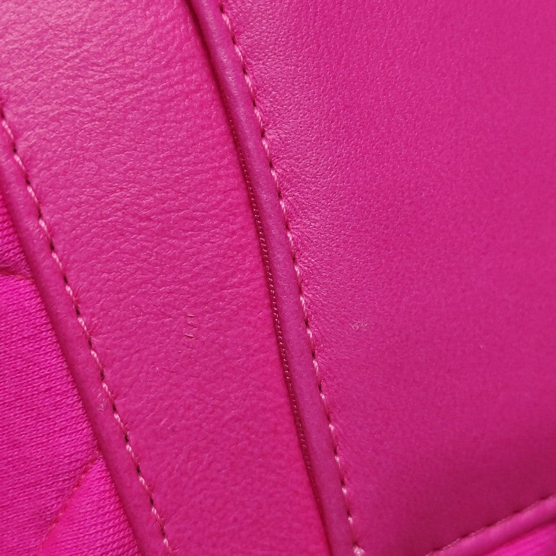 Chanel 19 Line Waist Belt Bag Pink Quilted Jersey Gold Hardware