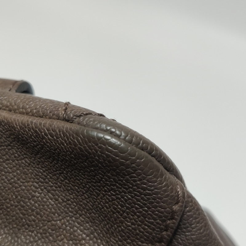 Chanel Vintage Wild Stitch Coco Mark Caviar Leather Mini Boston Bag Beige Silver Hardware