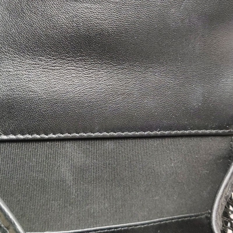 Chanel Small Shiny Lambskin Mesh Quilted Cargo Duma Backpack Black Gold Hardware