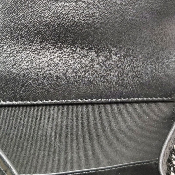 Chanel Small Shiny Lambskin Mesh Quilted Cargo Duma Backpack Black Gold Hardware