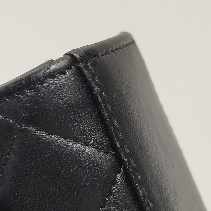 Chanel Mini Trendy CC Clutch With Chain Black Quilted Lambskin Gold Hardware