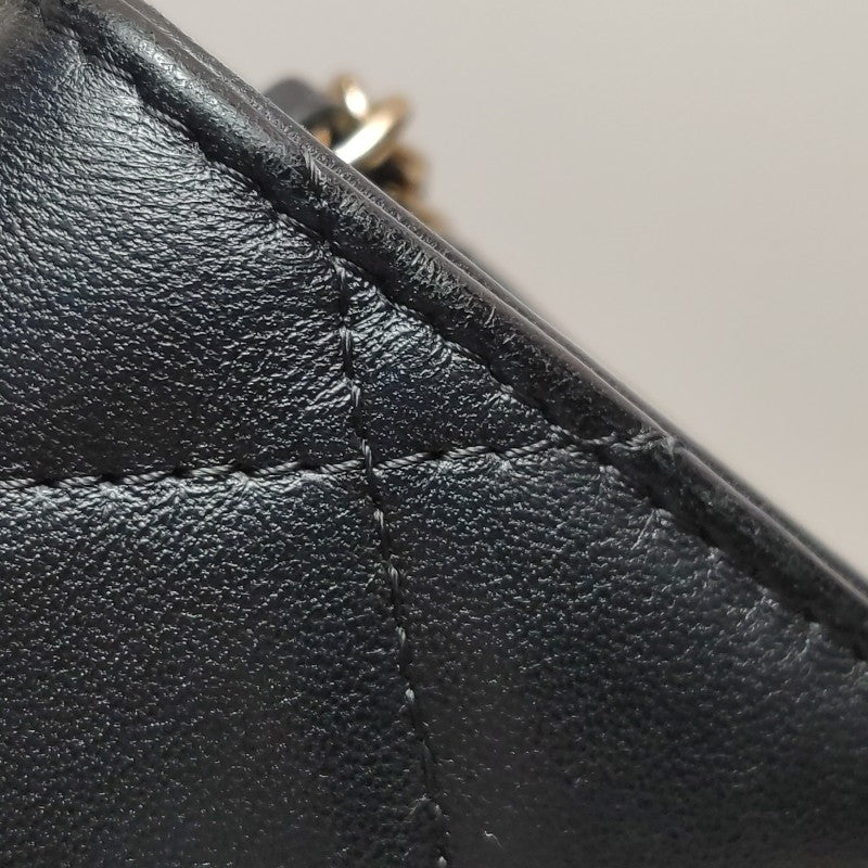 Chanel Mini Trendy CC Clutch With Chain Black Quilted Lambskin Gold Hardware