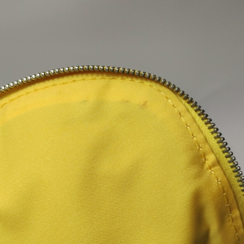 Chanel New Travel Line Nylon Vanity Bag Yellow Leather Trim Silver Hardware