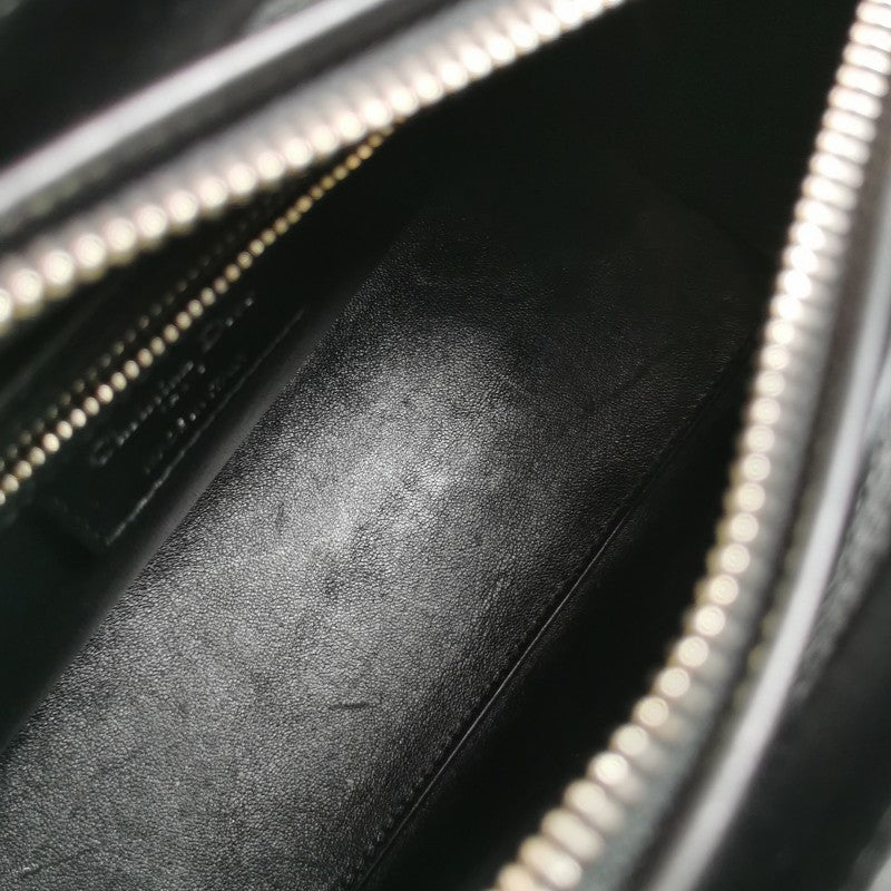 Dior Medium Lady Dior Bag Black and White Sequin Embellished Lambskin Silver Hardware