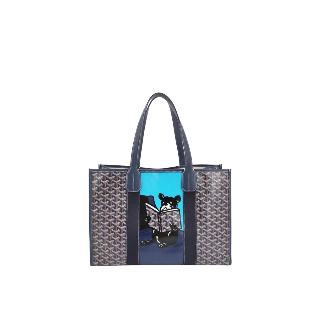 Goyard Villette Bag In Blue Canvas