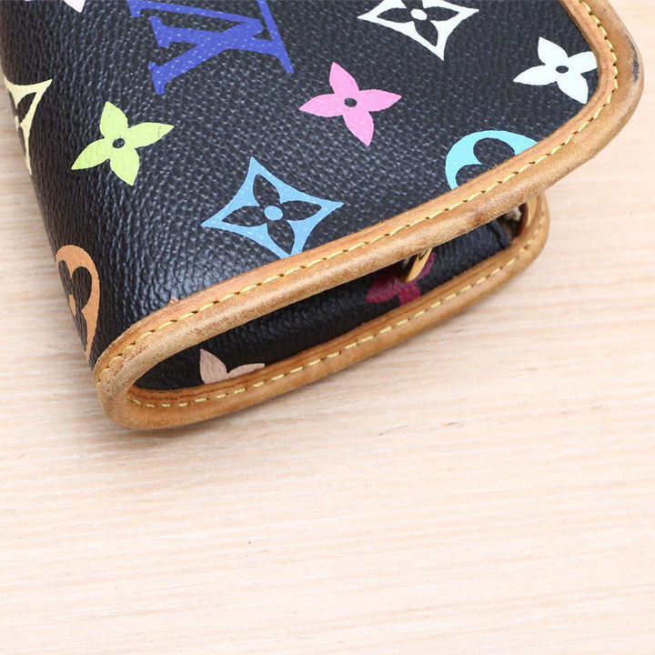 Louis Vuitton Black Monogram Multicolore Canvas Shirley Clutch