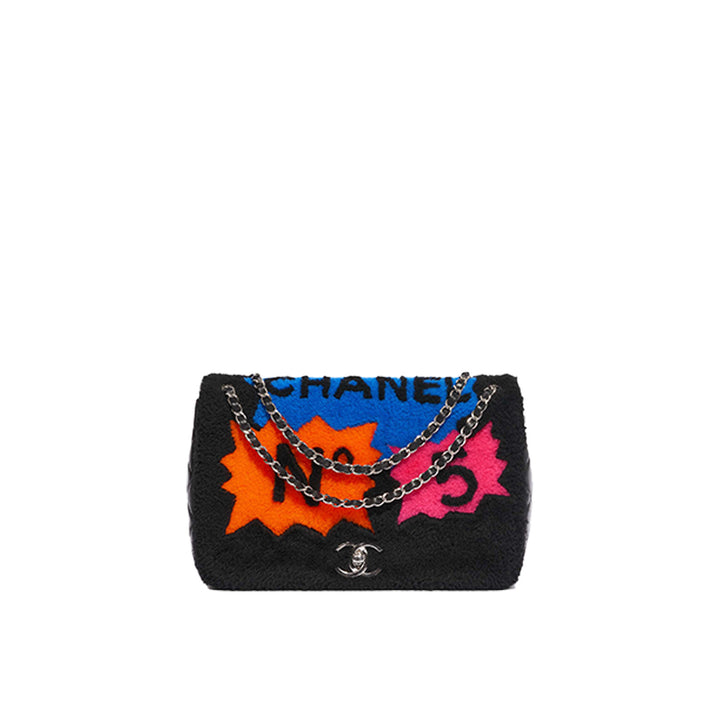 Chanel Timeless Maxi Shearling Pop Art No. 5 Bag