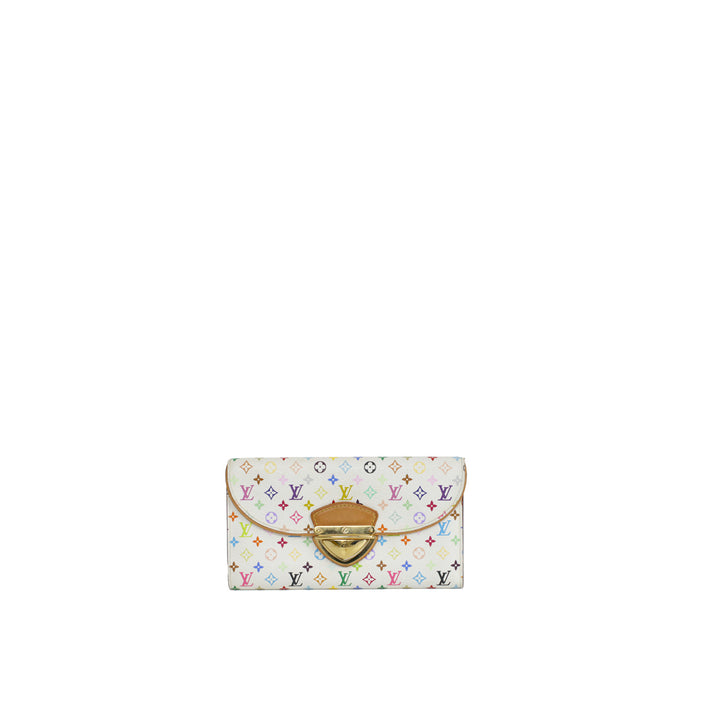 Louis Vuitton Monogram Multicolor Eugenie Wallet White