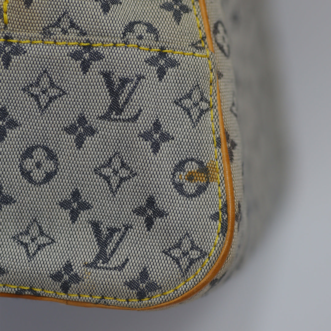 Louis Vuitton Vintage Lin Marie Denim Bag in Blue Monogram and Gold Hardware