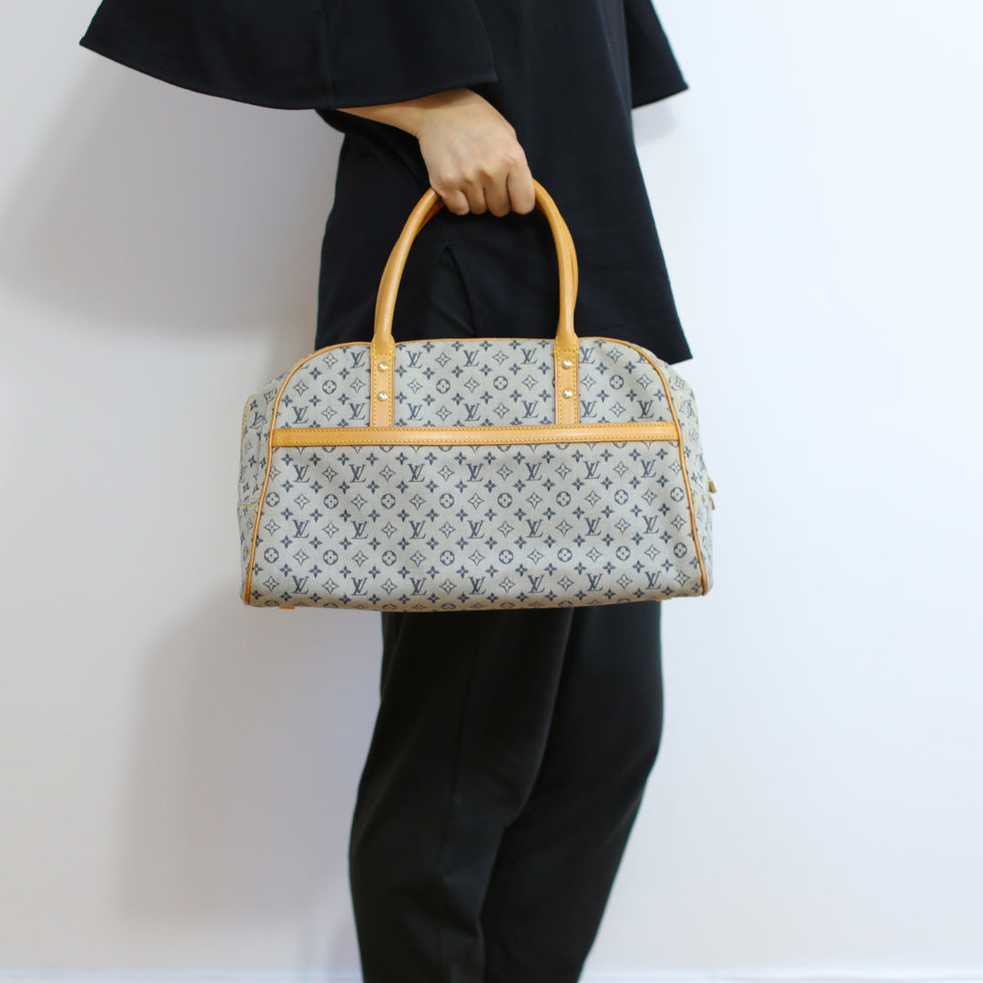 Louis Vuitton Vintage Lin Marie Denim Bag in Blue Monogram and Gold Hardware