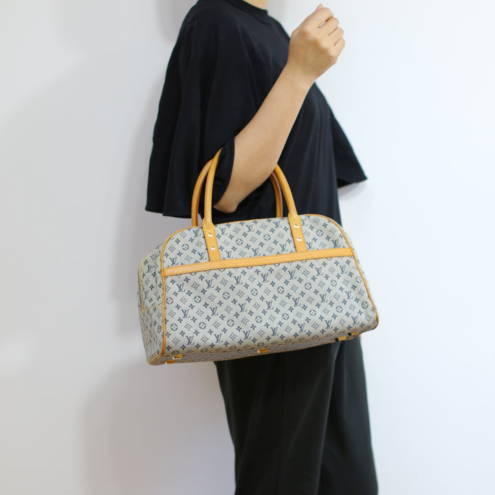 Louis Vuitton Vintage Lin Marie Denim Bag in Blue Monogram and Gold Hardware