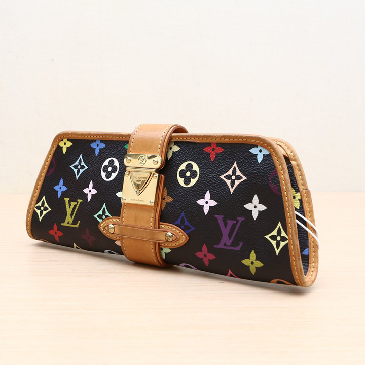 Louis Vuitton Black Monogram Multicolore Canvas Shirley Clutch