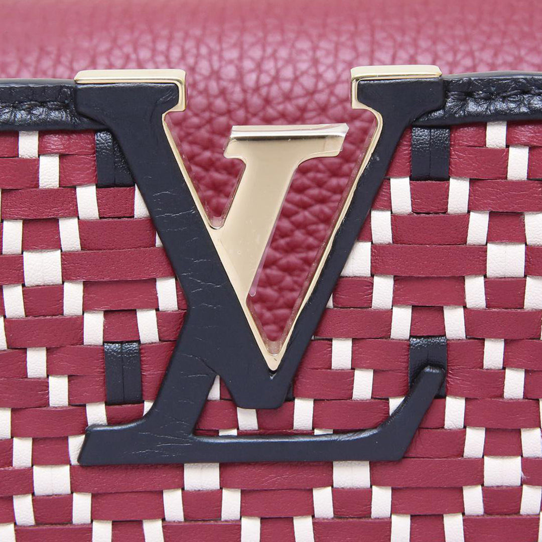 Louis Vuitton Capucines BB Twiny Rouge Bag In Red White Black Gold Hardware