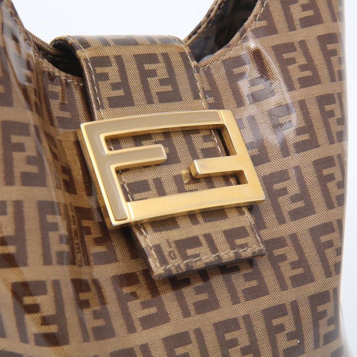 Fendi Bucket in Zucca FF Monogram Bag Gold Hardware