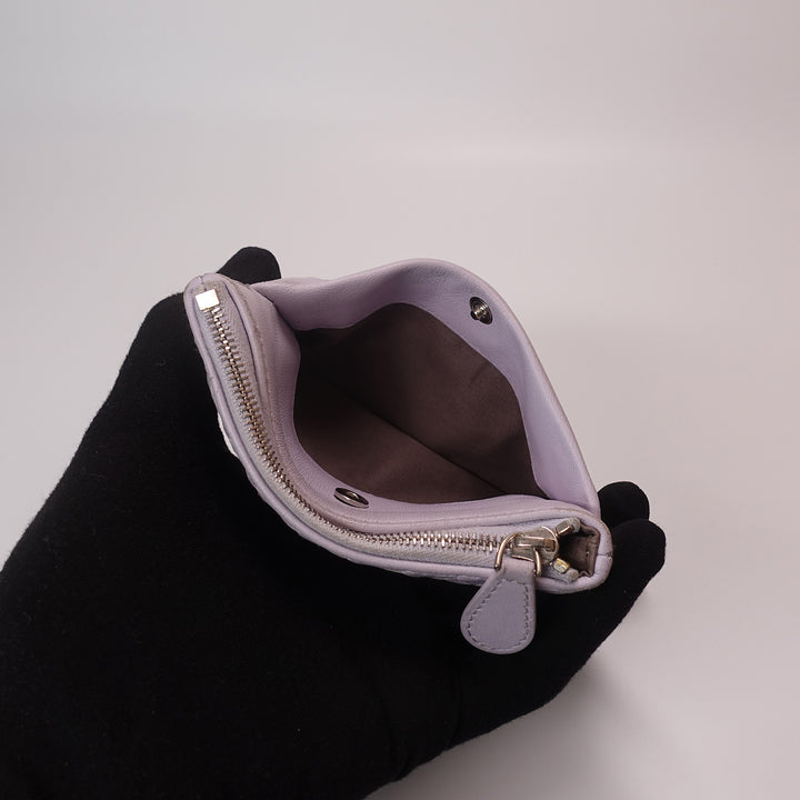 Bottega Veneta Key Intrecciato Pouch Purple