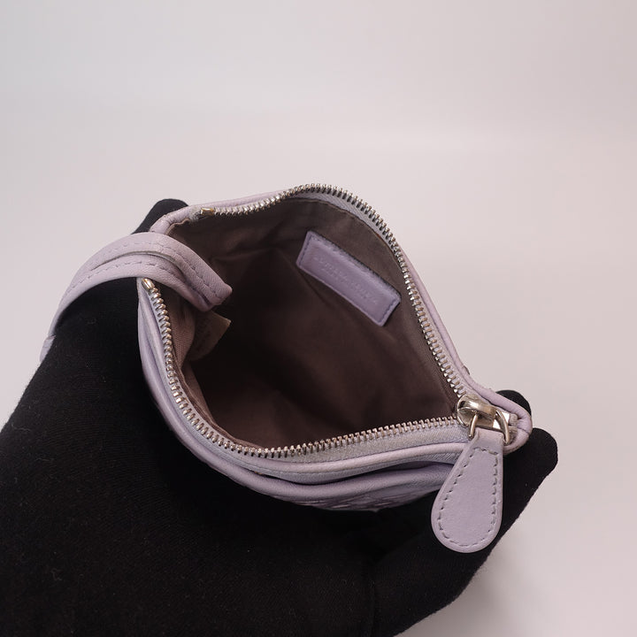 Bottega Veneta Key Intrecciato Pouch Purple