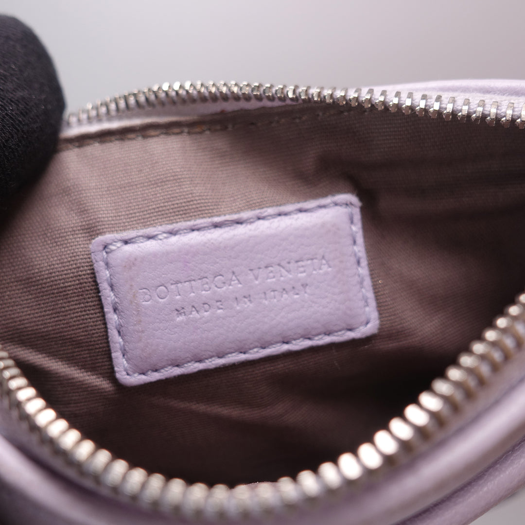 Bottega Veneta Key Intrecciato Pouch Purple