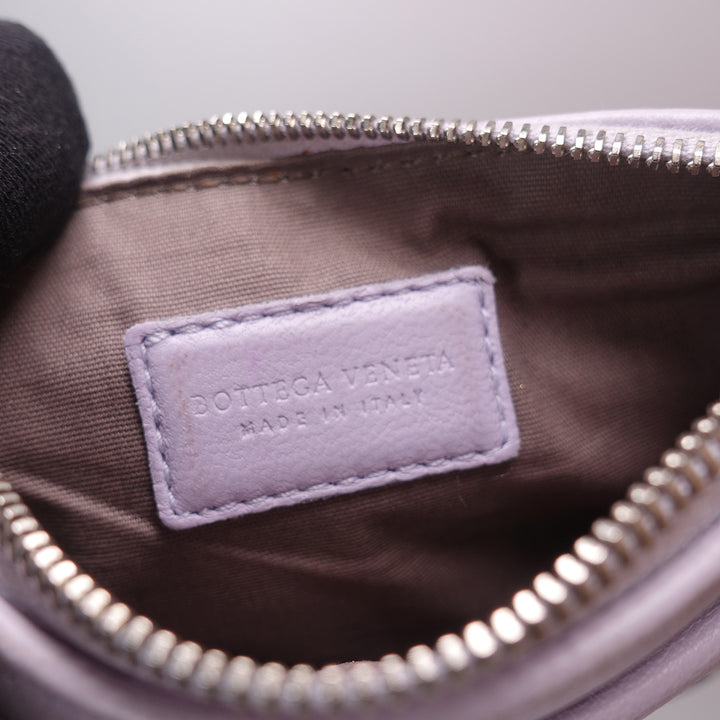 Bottega Veneta Key Intrecciato Pouch Purple