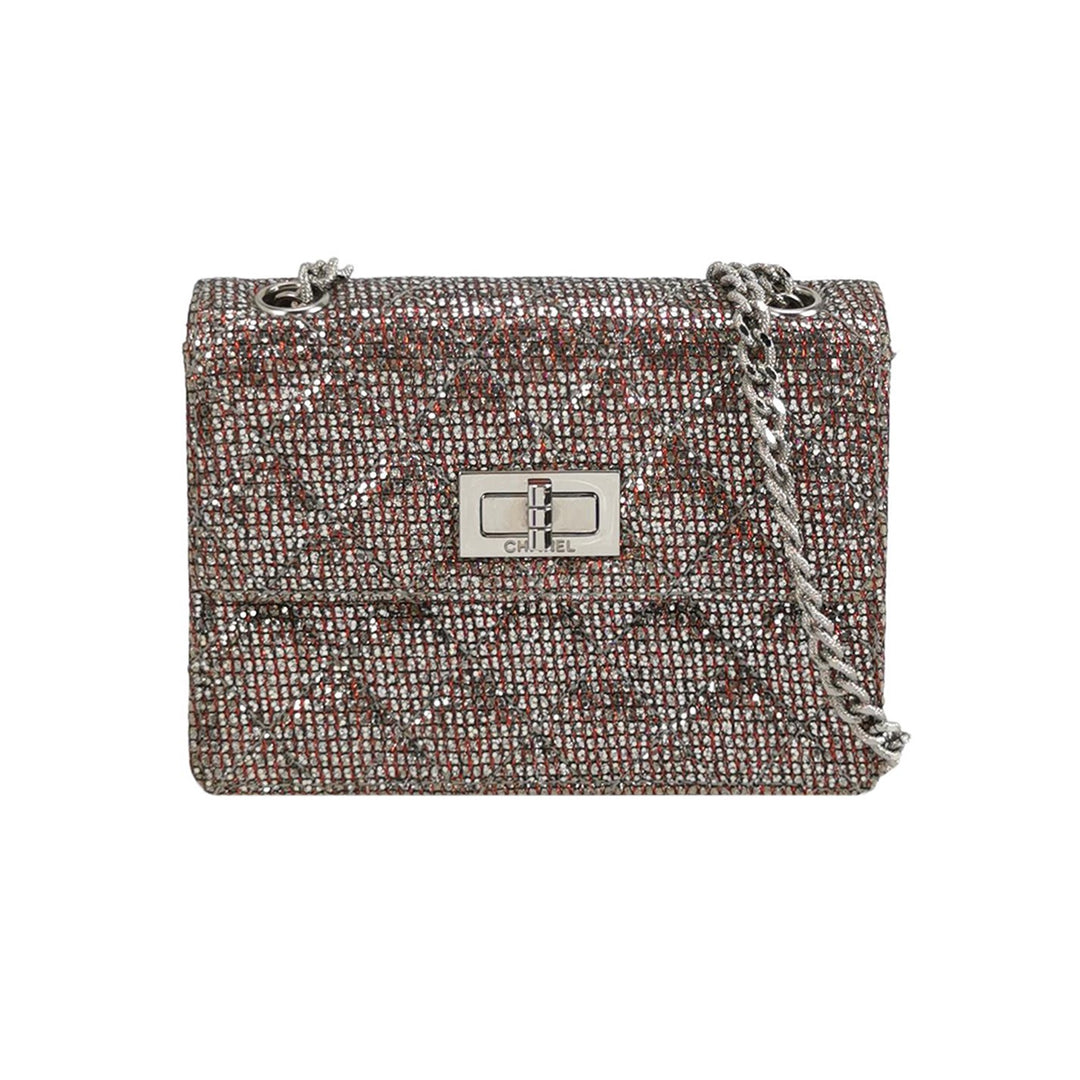 Chanel Mini 2.55 Bag in Pink and Silver