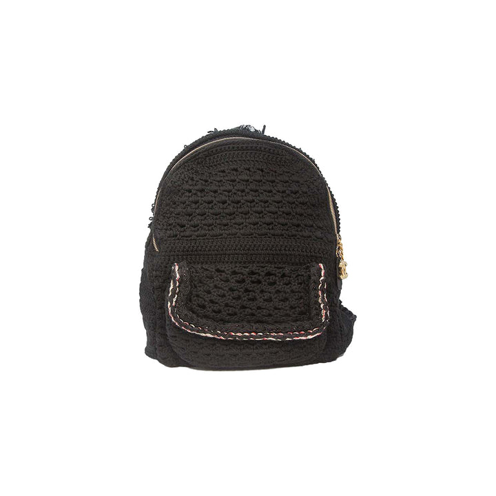 Chanel Cayo Coco 2017 Runway Backpack Black Crochet Gold Hardware