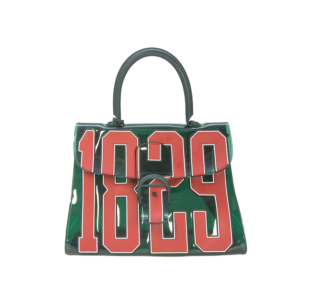 Delvaux 1829 Hero Brillant Vinyl Tote Bag Green