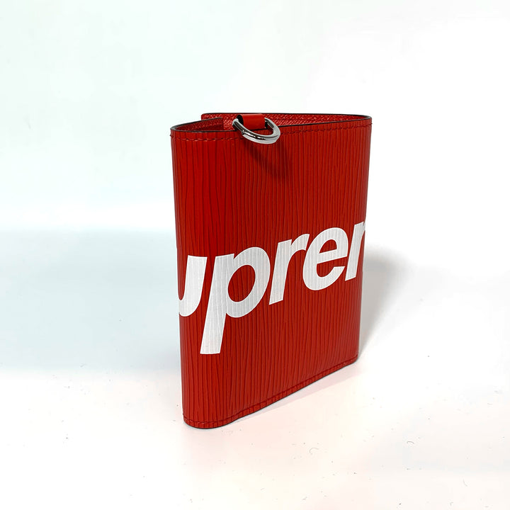 Supreme x Louis Vuitton Wallet And Key Holder In Red