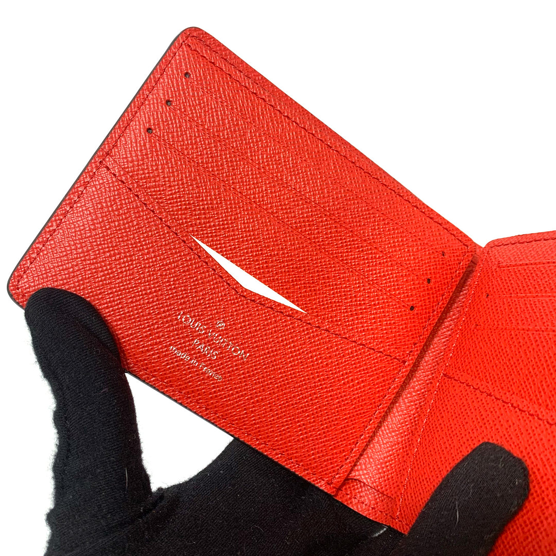 Supreme x Louis Vuitton Red Slender Leather Wallet