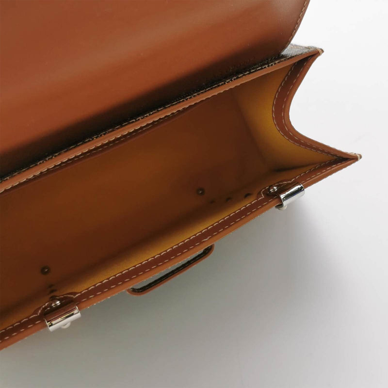 AUTHENTIC🤎 Goyard Saigon Wood Top Handle Mini Brown🤎 Leather