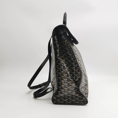 Goyard Saint Léger backpack In Black Brown Special Edition Elepant Print