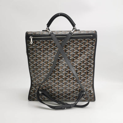 Goyard Saint Léger backpack In Black Brown Special Edition Elepant Print