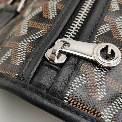 Goyard Saint Léger backpack In Black Brown Special Edition Elepant Print