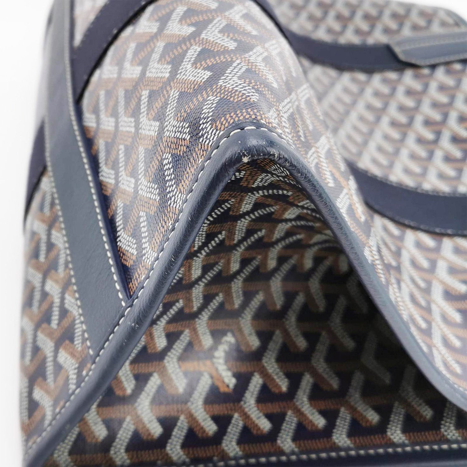 Goyard Villette MM Tote Bag Bleu Marine, Luxury, Bags & Wallets on Carousell