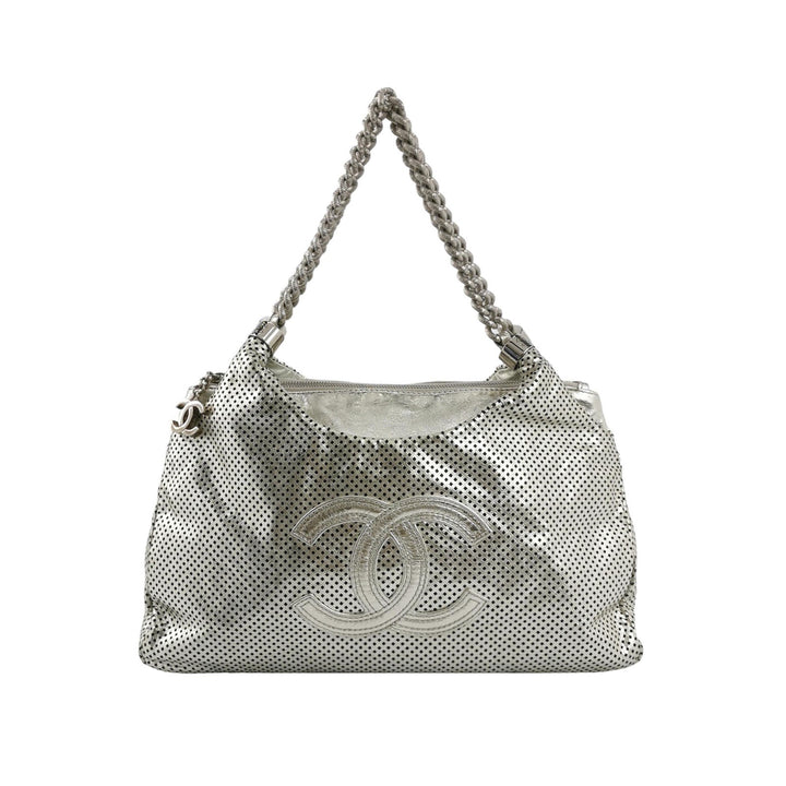 Chanel Rodeo Drive Hobo Perforated Leather Bag