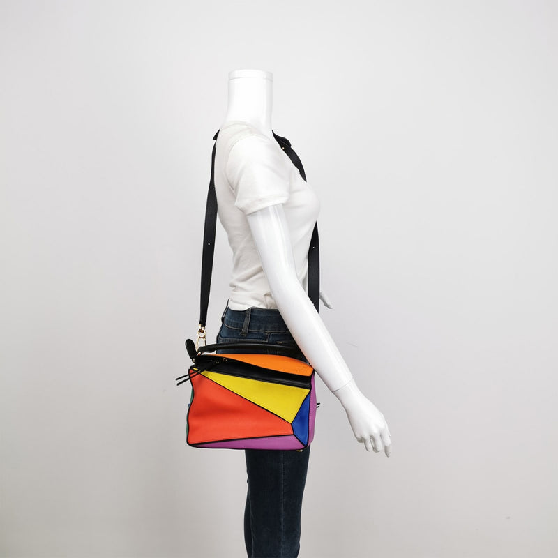 Loewe Multicolour Puzzle Small Shoulder Bag Bright Colour