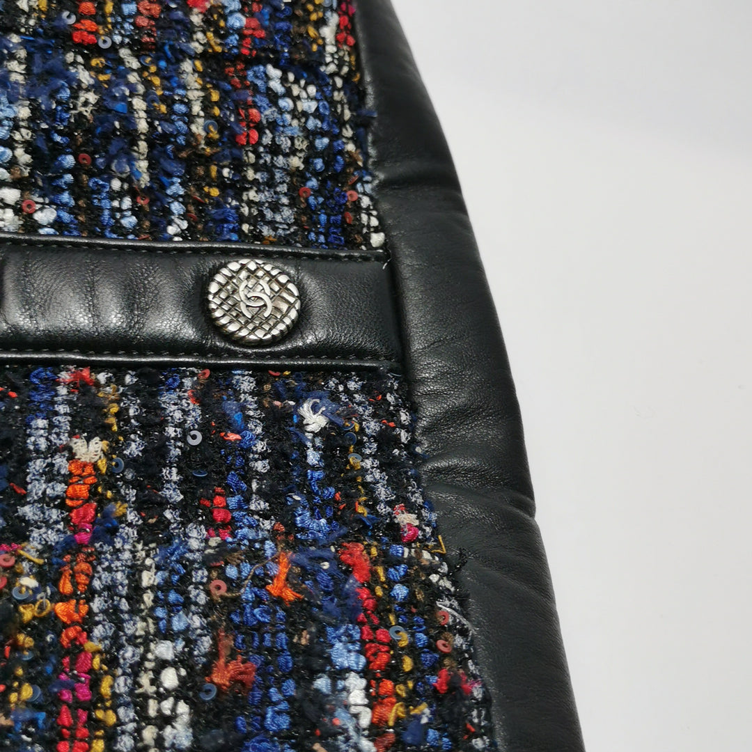 Chanel Vintage Jacket Motif Crossbody Bag in Tweed Lambskin