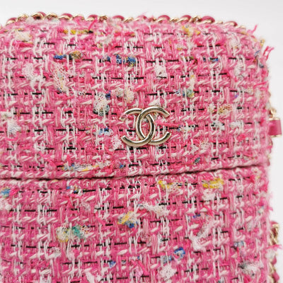 Chanel CC Pink Tweed Phone Case Crossbody Bag