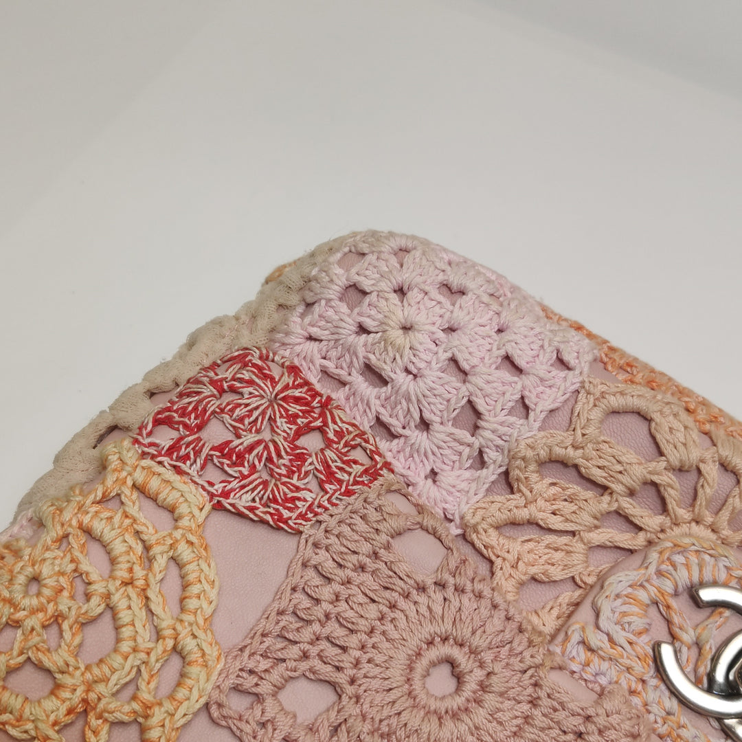 Chanel Paris-Seoul Crochet-Work Flap Bag Pink