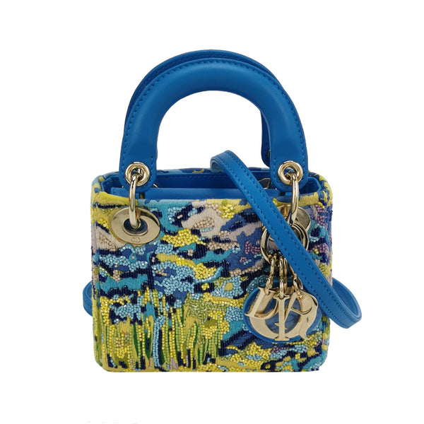 Dior Multicolour Beaded Lady Dior Micro Bag