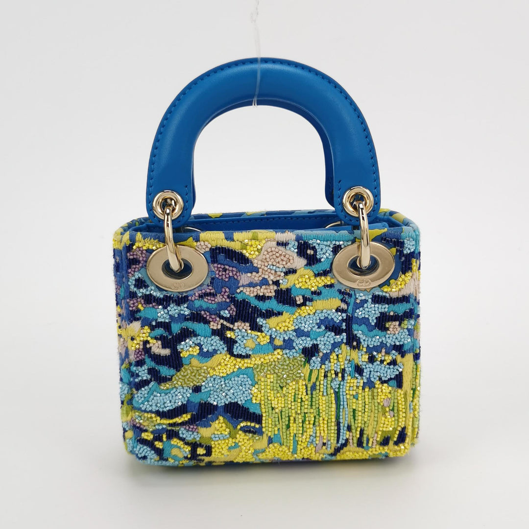 Dior Multicolour Beaded Lady Dior Micro Bag