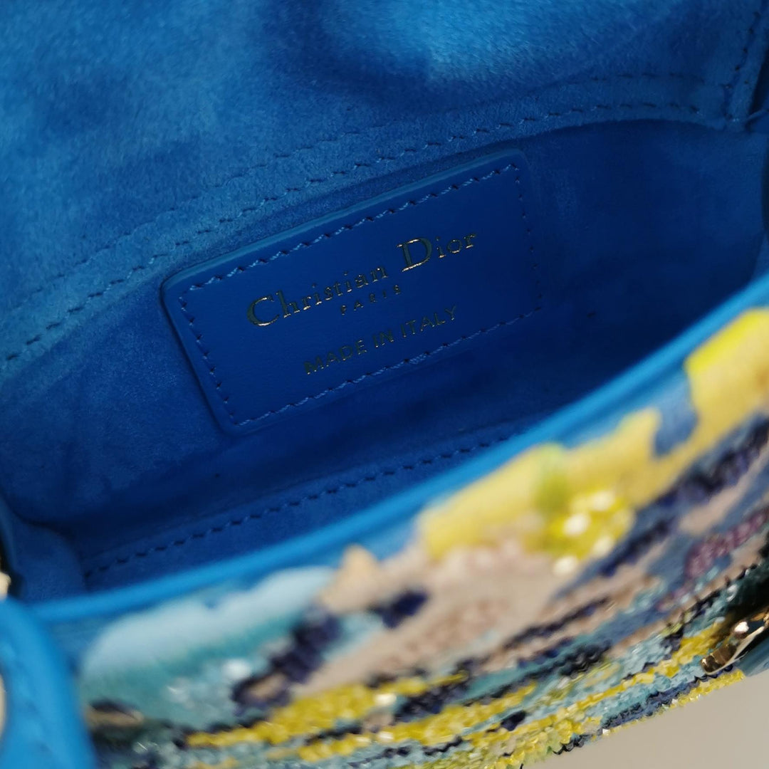 Dior Multicolour Beaded Lady Dior Micro Bag