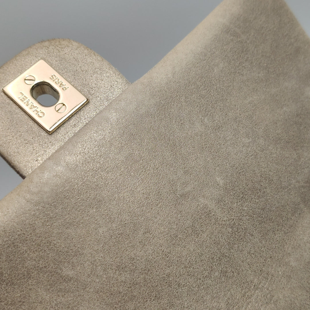 Chanel 2015 Swarovski Crystals Classic Square Mini Flap Bag Beige Gold Hardware (2017 – 2018)