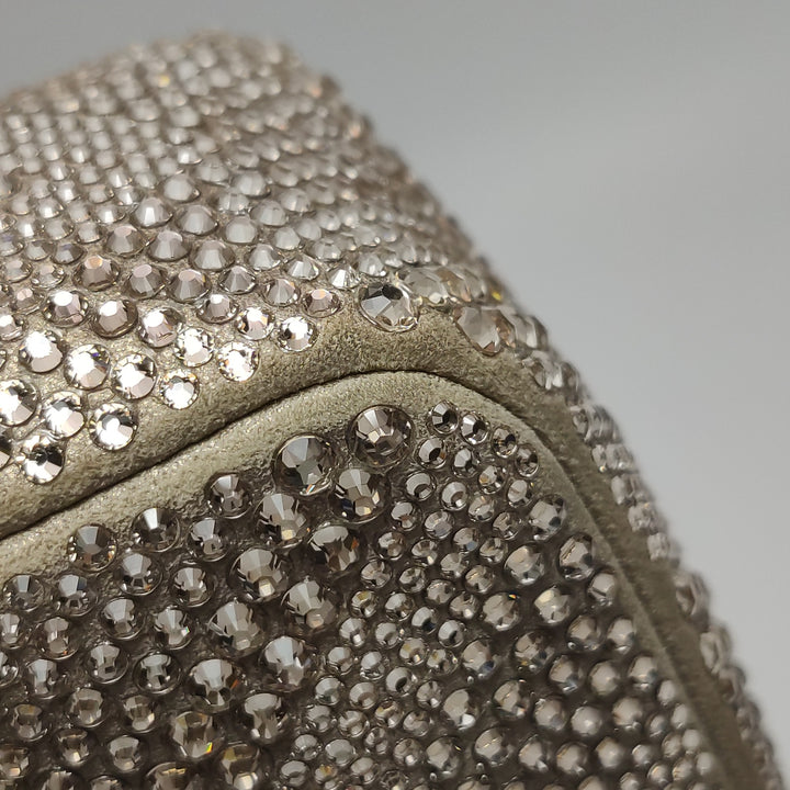 Chanel 2015 Swarovski Crystals Classic Square Mini Flap Bag Beige Gold Hardware (2017 – 2018)