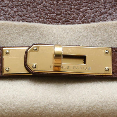 Hermès *Vintage* Dark Brown Birkin 35cm With Gold Hardware Square B Stamp - 1998